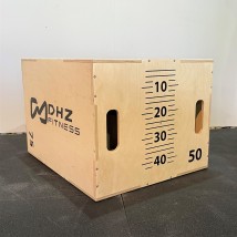 Универсальный PLYO BOX 3 в 1 со шкалой наклона (фанера) 50х60х75 см DHZ